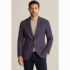 Knot‎ Standard Solbiati Zefiro Seersucker Blazer Men's M Italian Cotton Classic